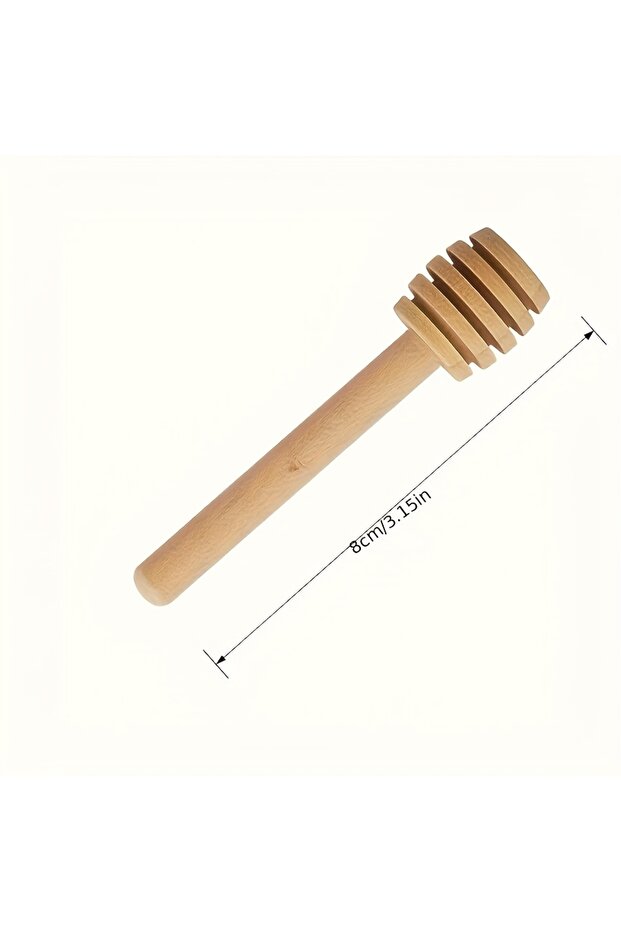 8cm 5Pcs 8Cm/10Cm Mini Wooden Honey Scooping Sticks, Food-Grade Smooth Reusable Honey Sticks, Suitab