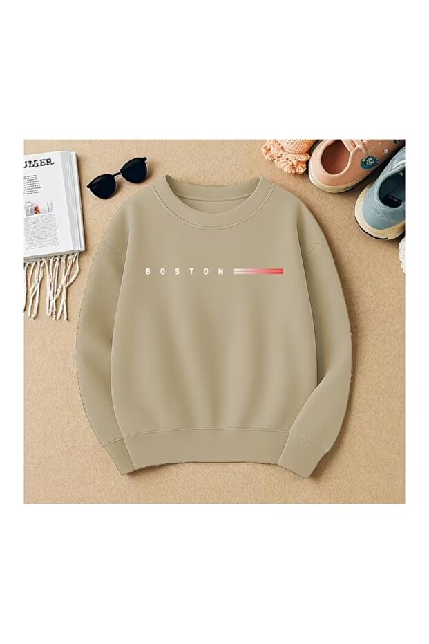 Men's Crewneck Printed Relaxed Fit Sweatshirt