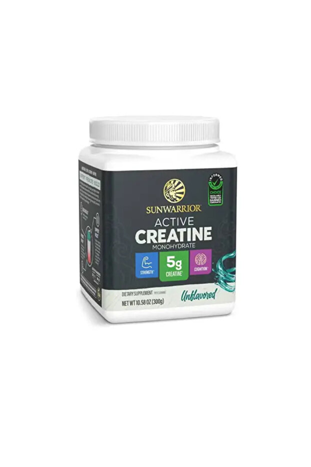 Active Creatine Monohydrate Unflavored 300g | 5g Creatine Per Serving | Supports Strength & Cognitive Function