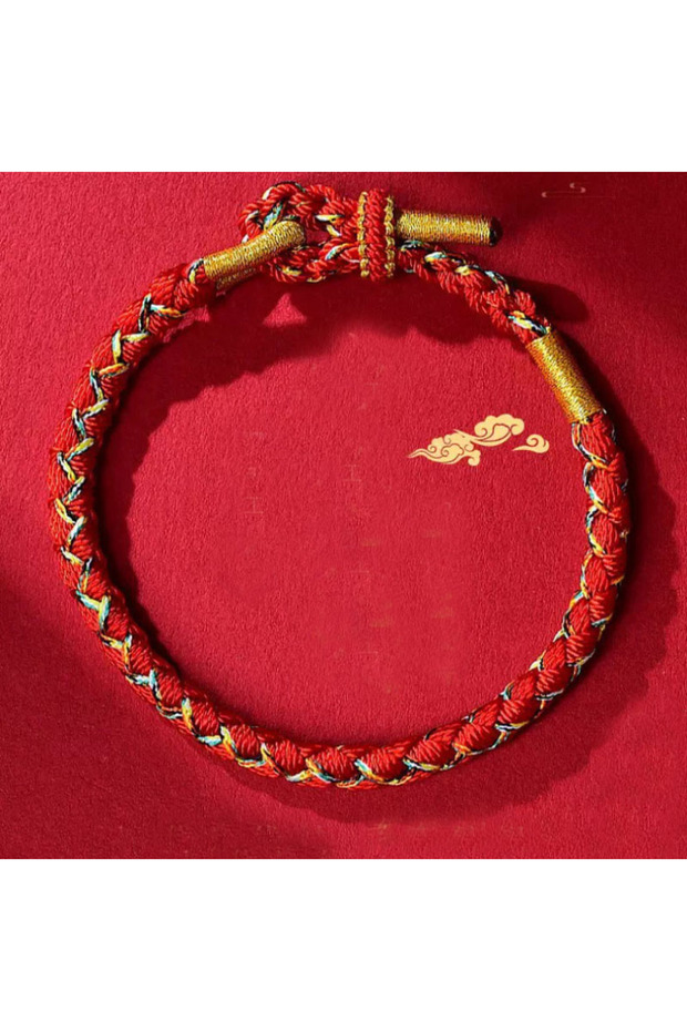 red New Unique Men Lucky Red Thread Bracelet Grade A Keel Cord Chain Adjustable 2 Colors Handmade Ch