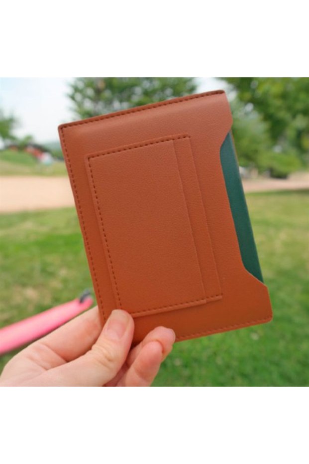 Brown 2025 Women Portable Multicolor Passport Cover Holder Case Multi-slots Waterproof Card Holder M
