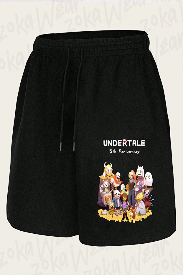 شورت مطبوع بتصميم Undertale Sans v2 للجنسين