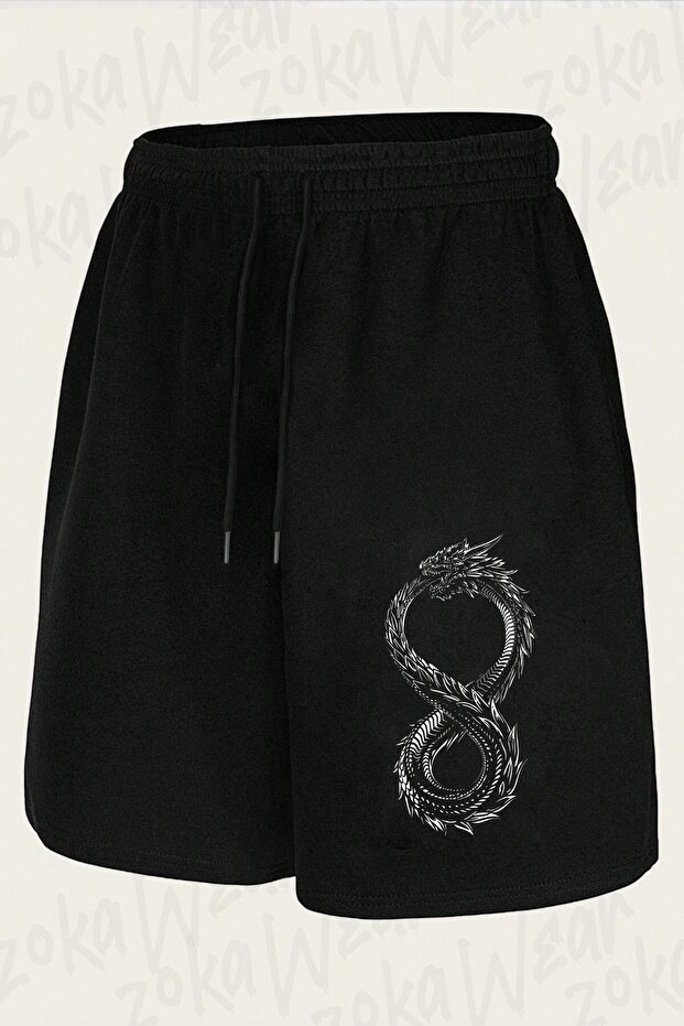 Unisex Altered Carbon Ouroboros Design Printed Shorts