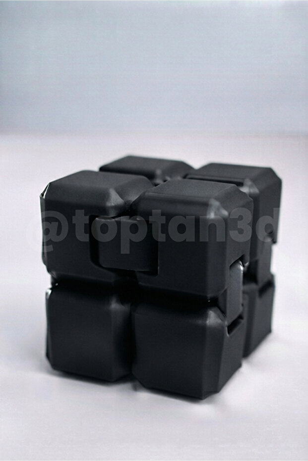 Black stress cube - infinity cube, foldable cube, stress toy