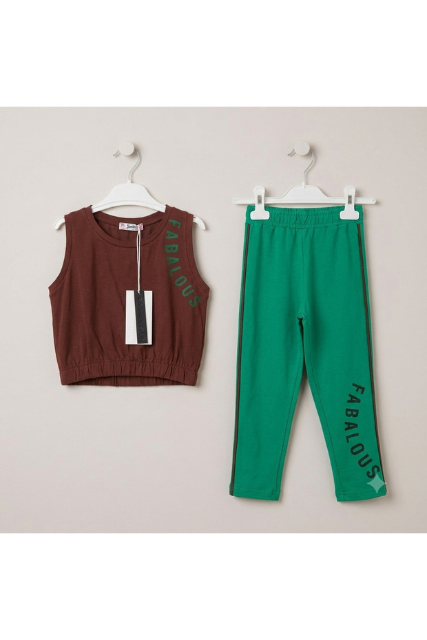 Girl's suit with leggins