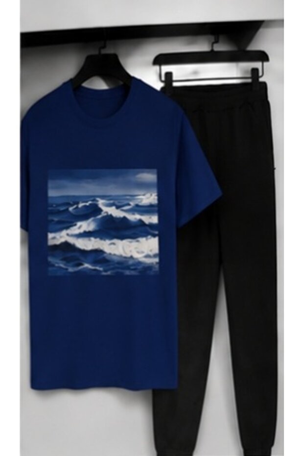 Summer Collection New Arrival T-Shirt & Shorts Set Printed Pattern Lightweight & Cool Fabric for All-Day Comfort