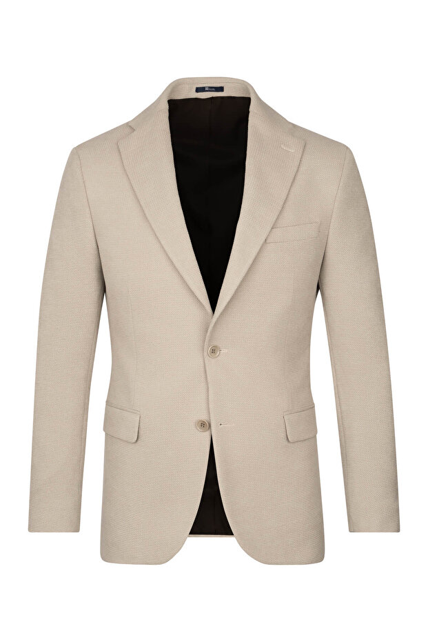 Mink Comfort Fit Mono Collar Classic Jacket