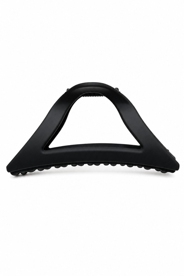 Black Matte Large Size Triangle Claw Hair Clip Stylish and Convenient Hair Accessory for Women