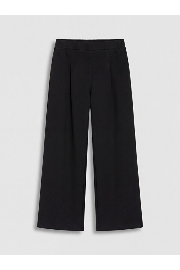 Esvab • Modern & Distinctive Pleated Girls' Sweatpants with Waist Drawstring