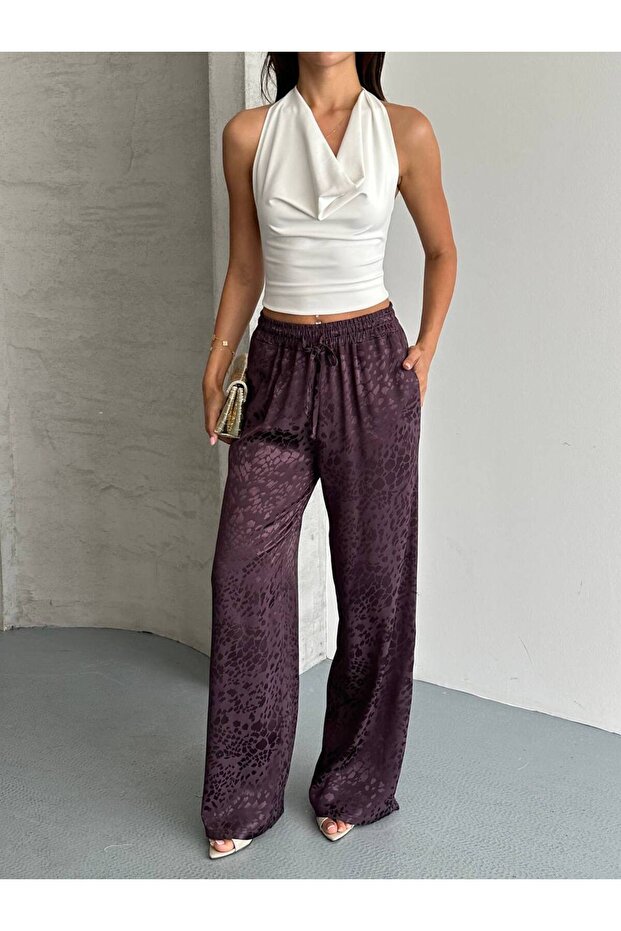 Shiny Patterned Trousers