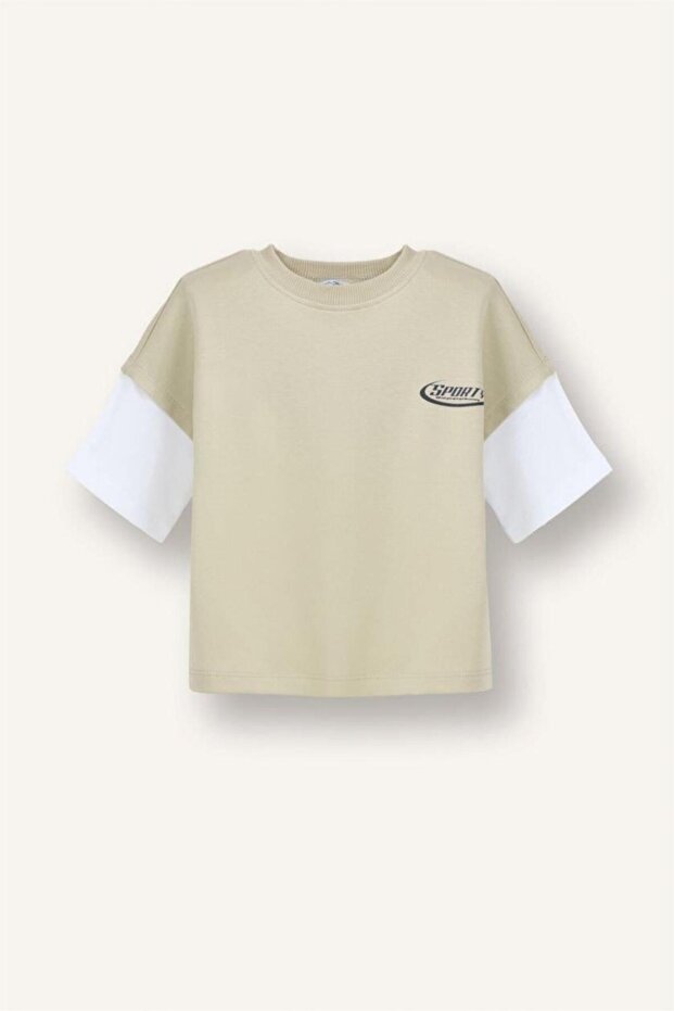 100% Cotton Oversized Printed T-Shirt for Baby Boy (26 Sm)