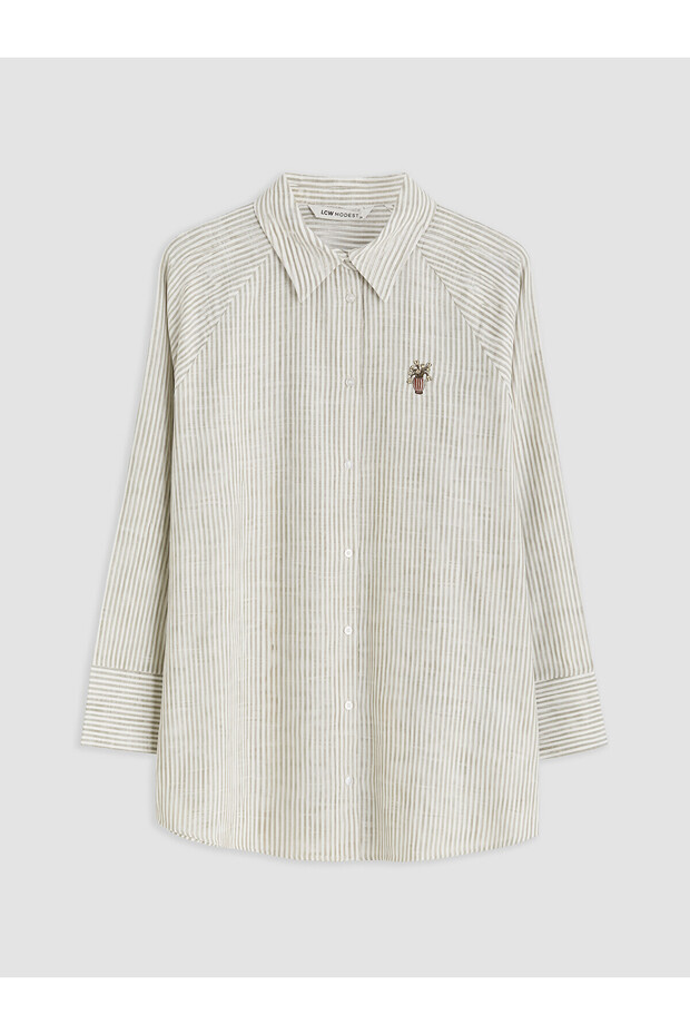 Nevavm Striped Poplin Women's Shirt Tunic with a Difference