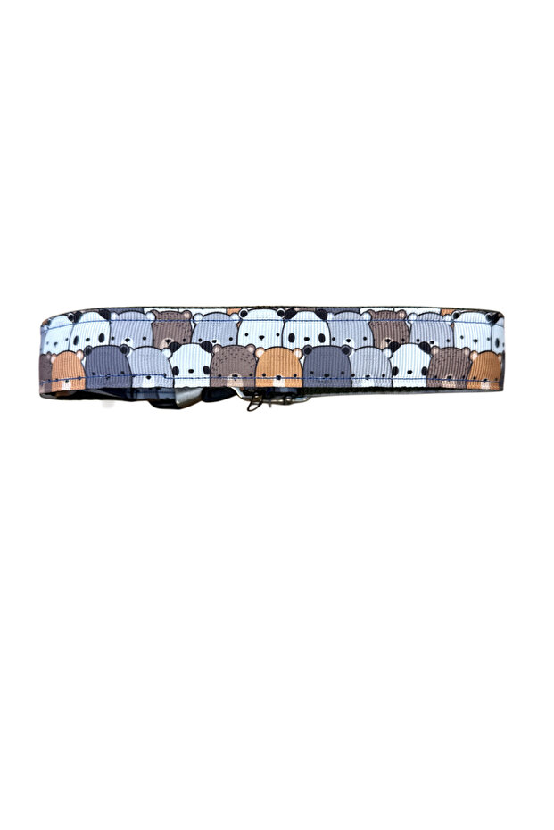 Figured Lock Dog Collar, Adjustable from 26cm to 40cm