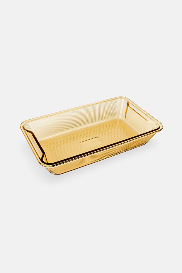 Rectangle Glass Bakeware, Crystal Brown - 2