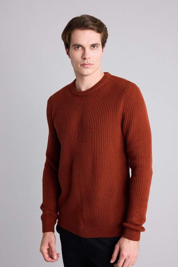 Standard Fit Crew Neck Knitwear Sweater C8814Ax26Au