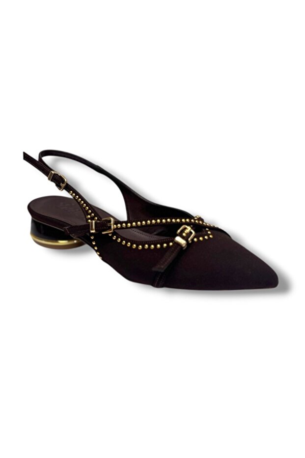 Desire 7013-26 Suede Double Buckle Low Heel Women's Shoes