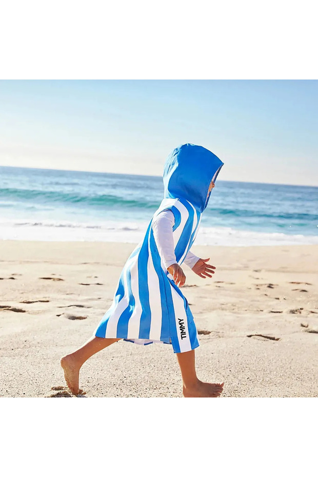 Dock& Bay 3-5 Years Uv Protected Children's Poncho - Bondi Blue Pancocab100