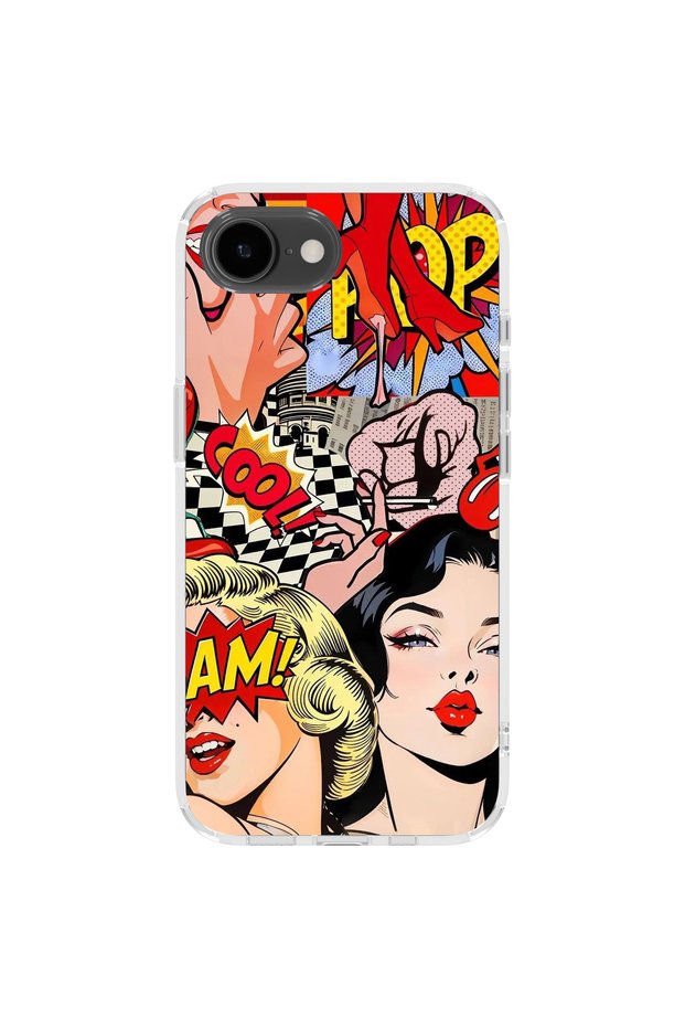 iPhone 16E Compatible Printed Transparent Phone Case | Collection: Chromatica Aura