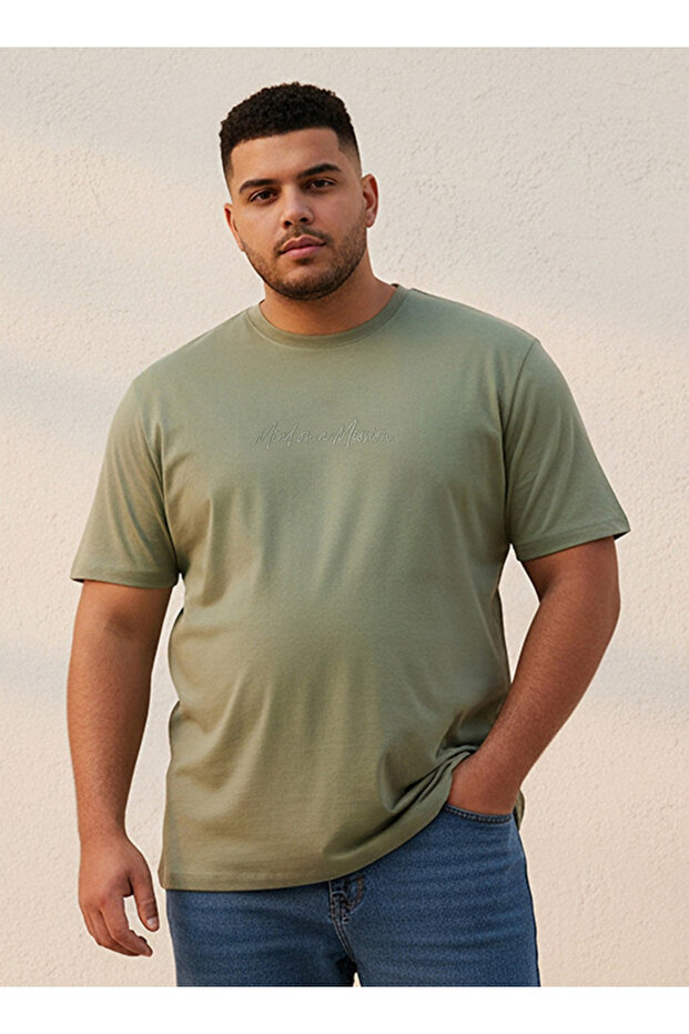 Plus Crew Neck Short Sleeves Slogan Print T-shirt