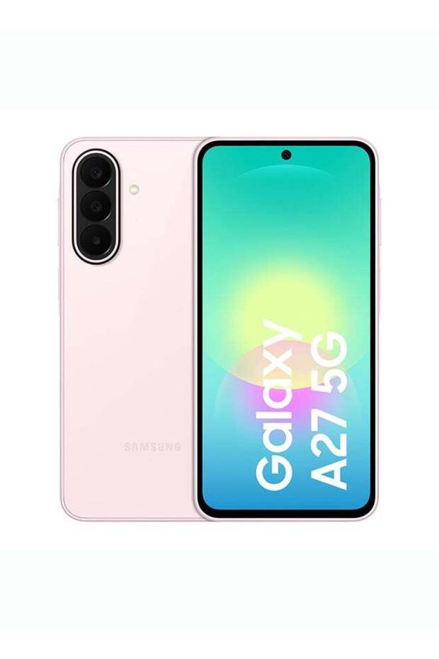 جالاكسي A27 ثنائي الشريحة 5G باللون الوردي الفاتح، ذاكرة وصول عشوائي 6 جيجابايت، سعة تخزين 128 جيجابايت - إصدار الشرق الأوسط