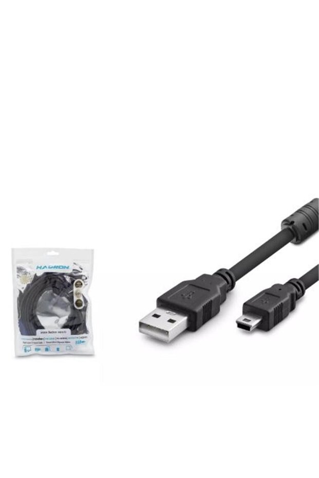 Hadron Hdx7520 USB Mini V3-5Pin to USB Cable 5m Black