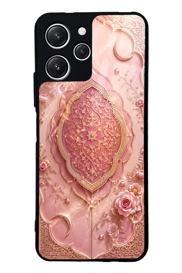 Xiaomi Redmi 12 Blush Crescent Palace Design Glossy Phone Case