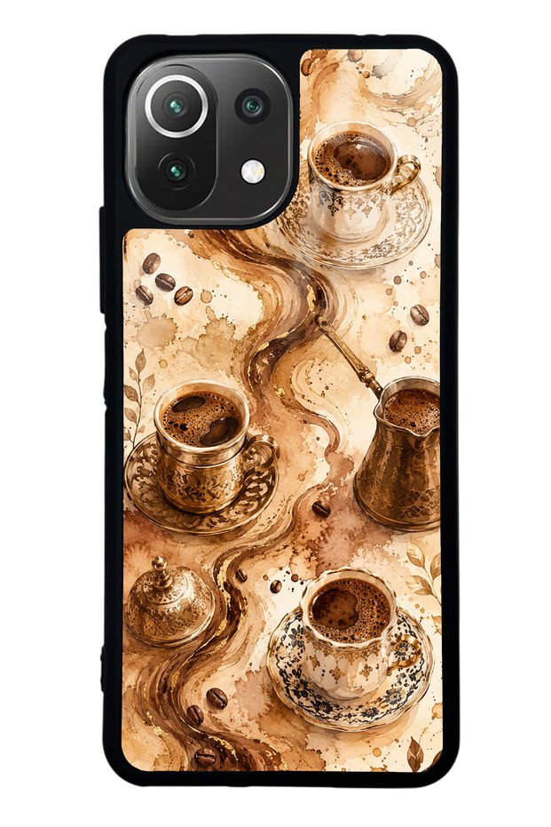 Xiaomi Mi 11 Lite Golden Mocha Flow Design Glossy Phone Case