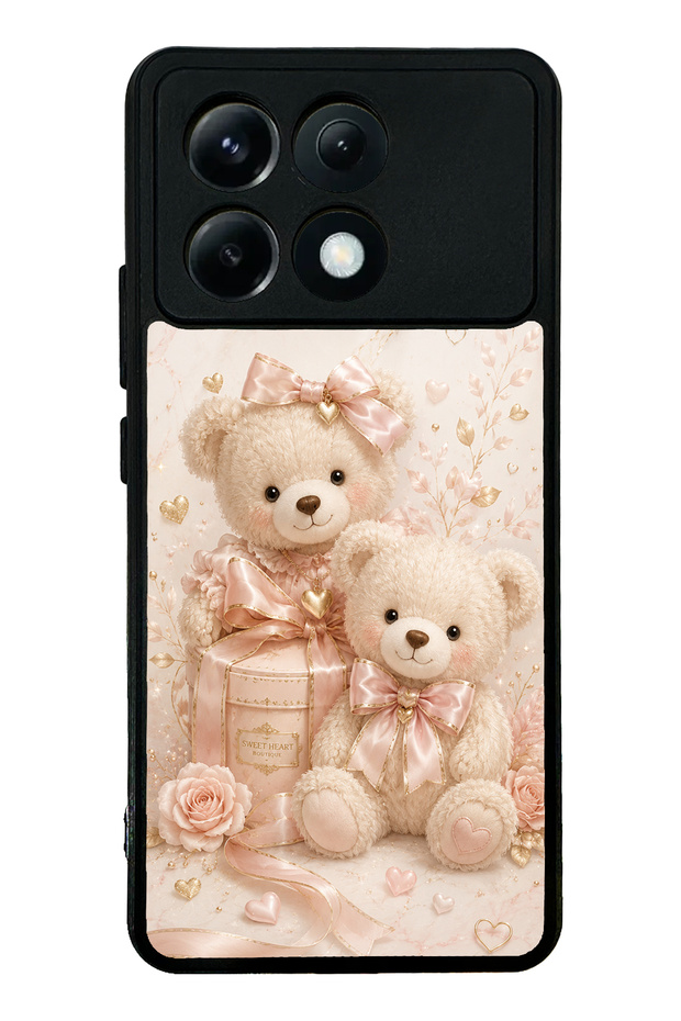 Xiaomi Poco X6 Pro Sweetheart Teddy Design Glossy Phone Case