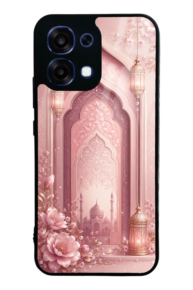 Oppo A6 Pro Blush Palace Garden Design Glossy Phone Case