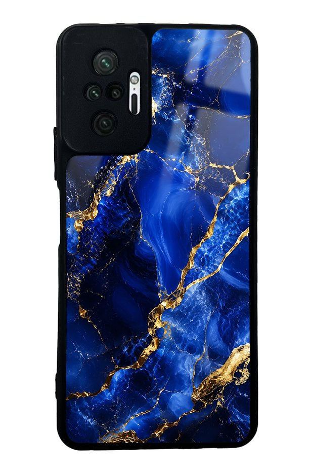 Xiaomi Redmi Note 10 Pro Sapphire Gold Marble Design Glossy Phone Case