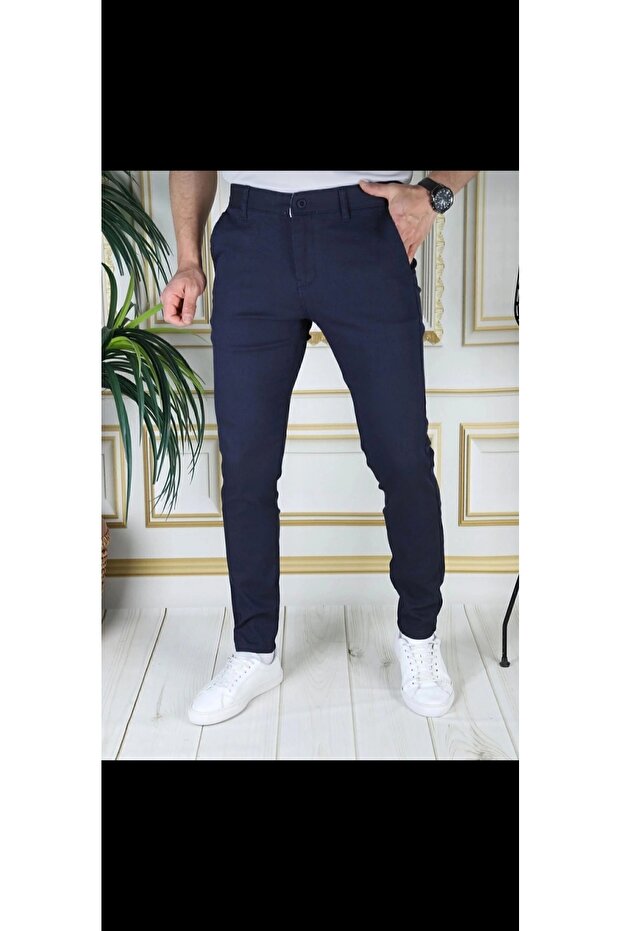 Men's Sports Linen Fabric Slimfit Cut Stretchy Lycra