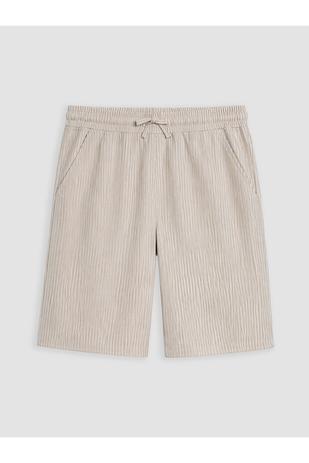 Lcw Kids Elastic Waist Striped Boys' Shorts