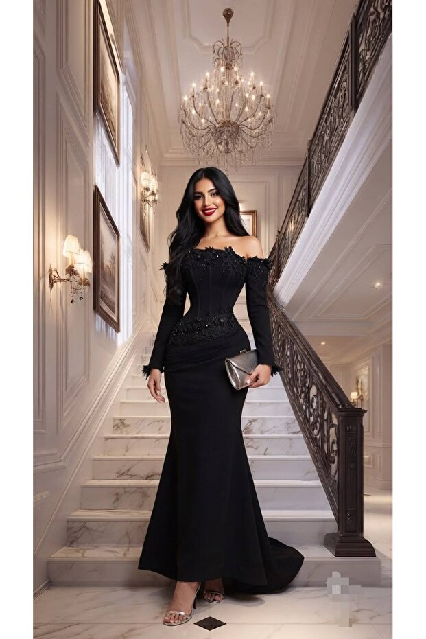فستان اسود سهره