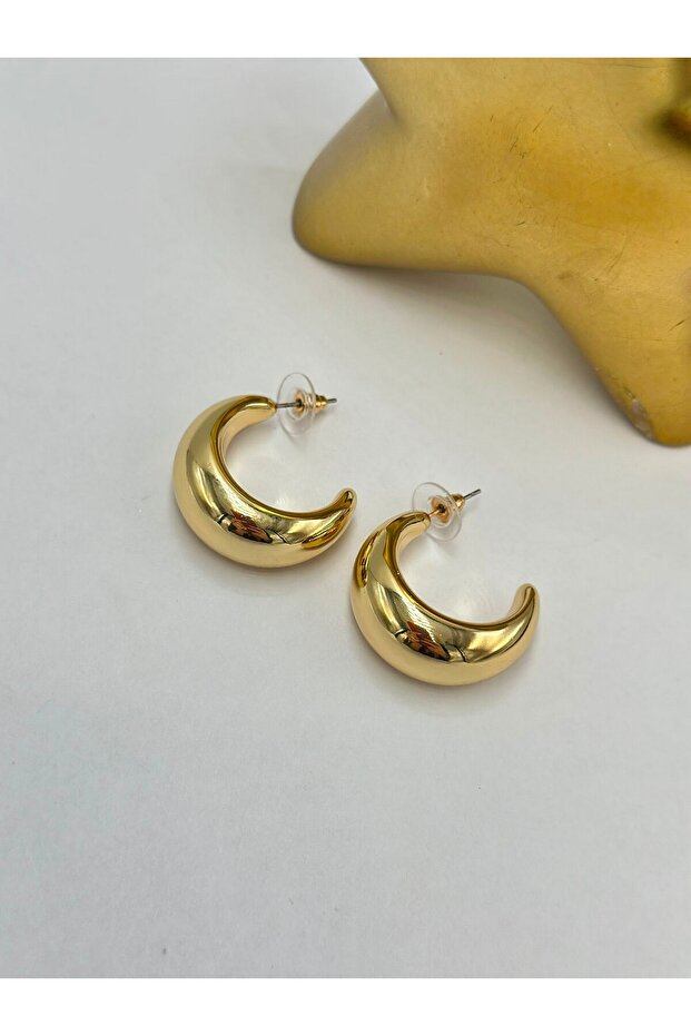 Pipe Hoop Earrings (Brass Plated)