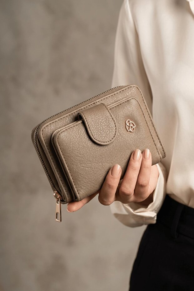 Papuç Sepeti 8065 Women's Mirrored Wallet
