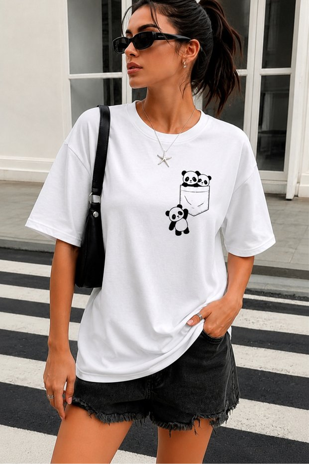 Cepte Panda Special Design Cotton Fabric Premium T-Shirt