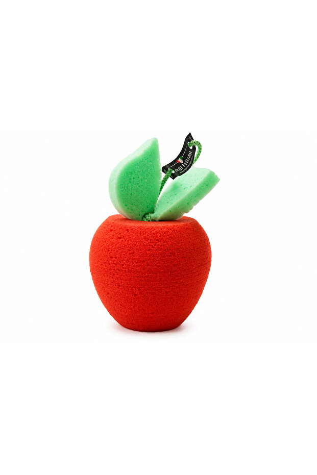 Apple Shape Bath Sponge, Red