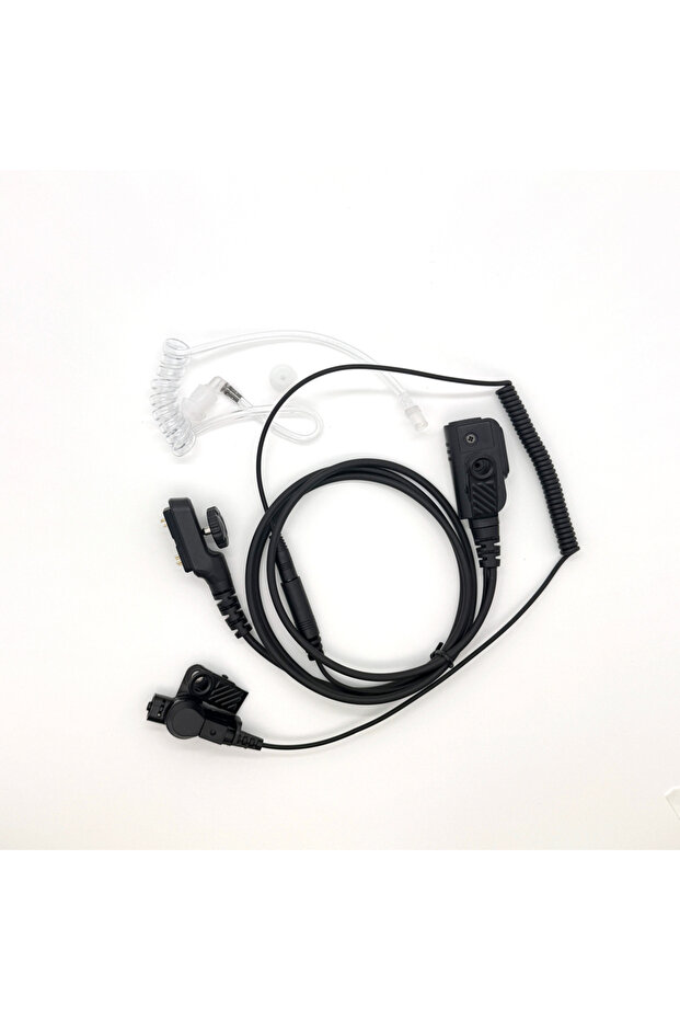BAOFENG black Headset Earpiece Mic for Hytera PD700, PD705G, PD780, PD785, PT580H Radios-PTT Button,