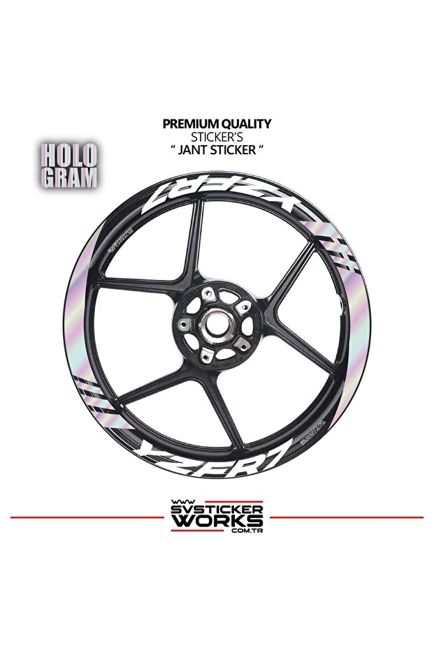 Yamaha yzf-r7 wide rim cover sticker decal model 16-piece set high quality stickers