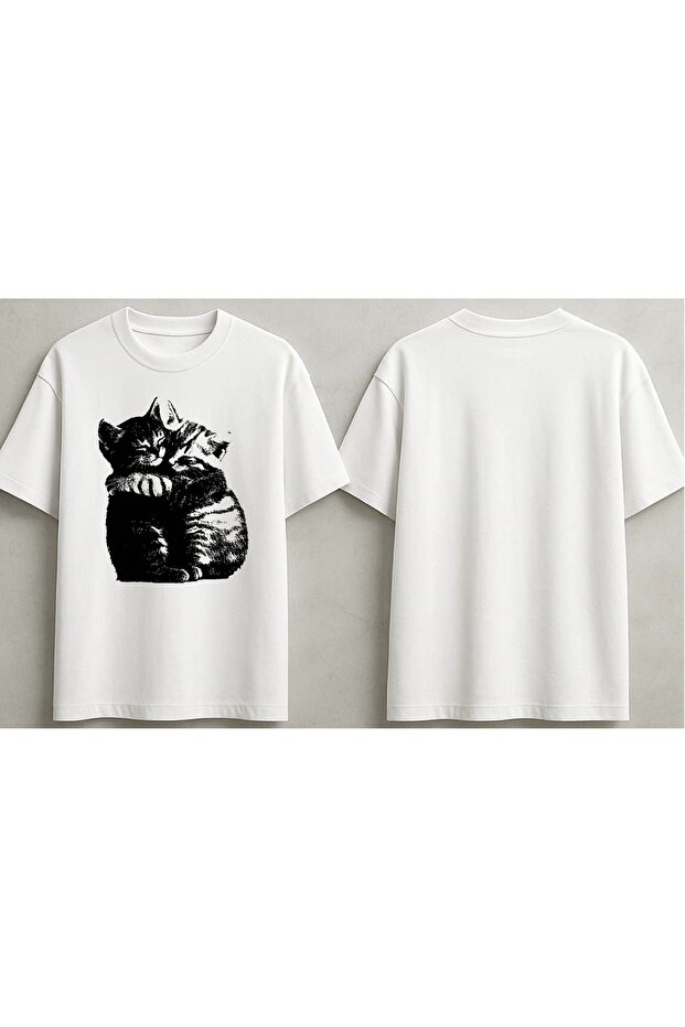 Cat Printed Unisex T-Shirt