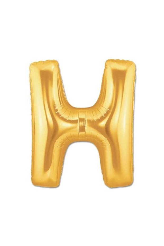 Gold Foil Letter H Balloon 1 Meter