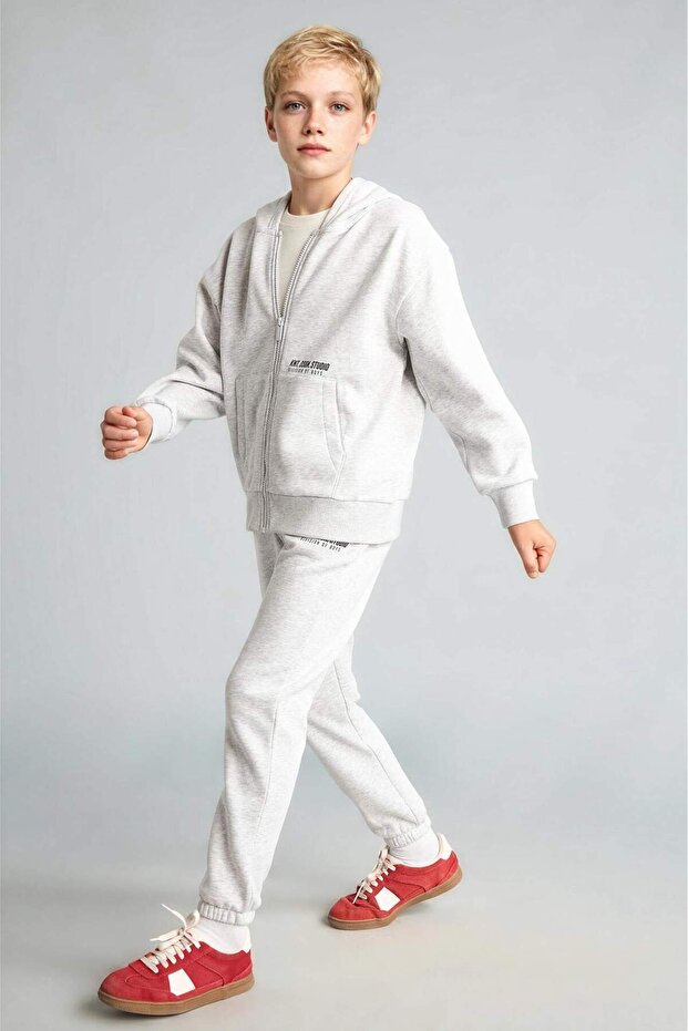 Printed Elastic Leg Thick Fabric Jogger Sweatpants for Boys H9685A826Wn