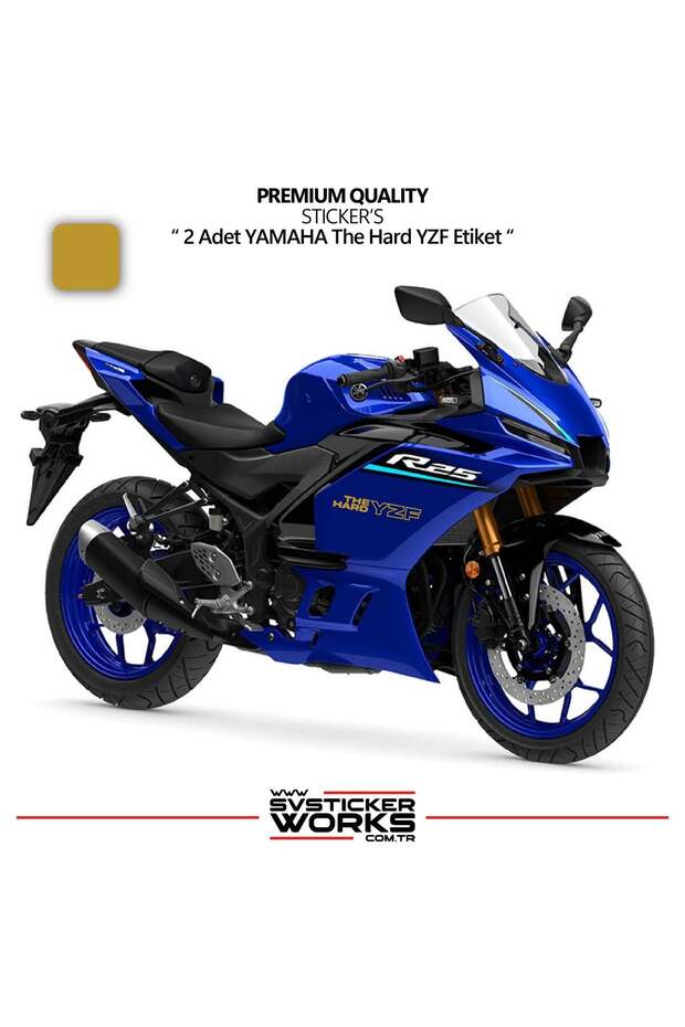 Yamaha the Hard Yzf Sticker High Quality Foil 2Pcs Sticker Label
