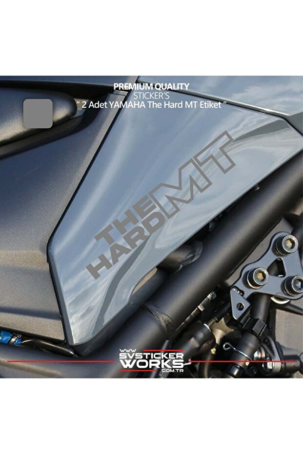 Yamaha the hard mt sticker high quality foil 2 piece sticker label