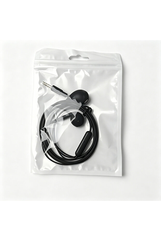 black High Definition Wired Earphone 3.5mm In-Ear Control Portable Sport WiredHeadset With Mic Wired