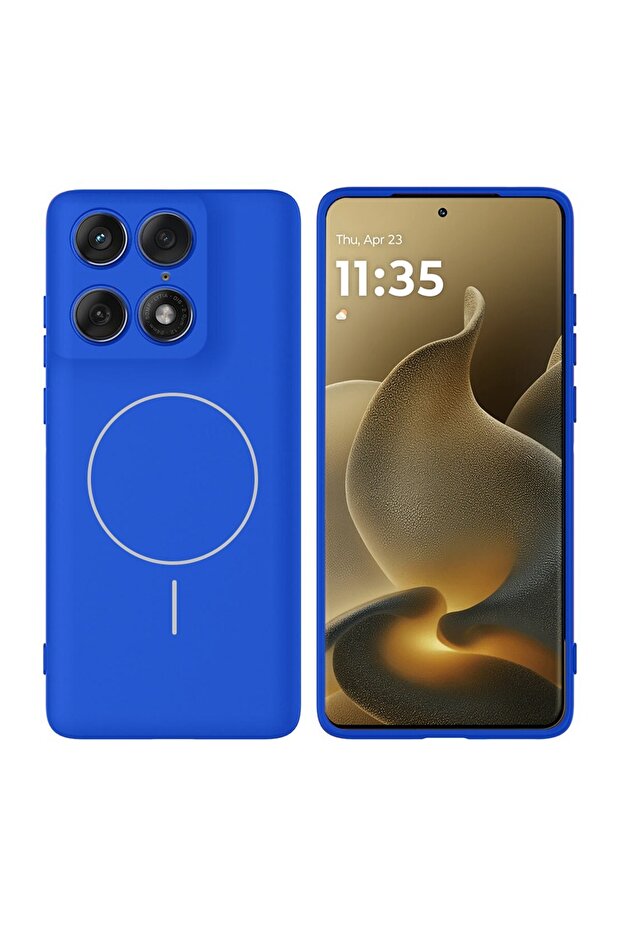 Motorola Edge 70 Ultra 5G 2026 Liquid Silicone Compatible With Thin Magsafe Ring Case Cover