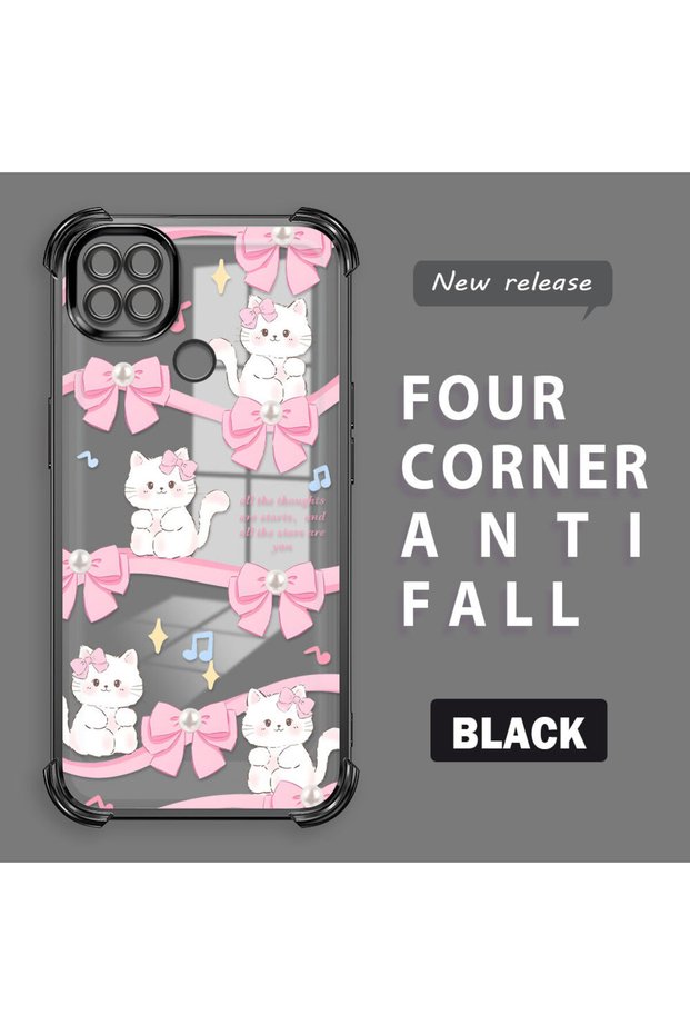 Xiaomi Redmi 10A Compatible Transparent Back Four-Corner Reinforced Impact Protection Silicone Case