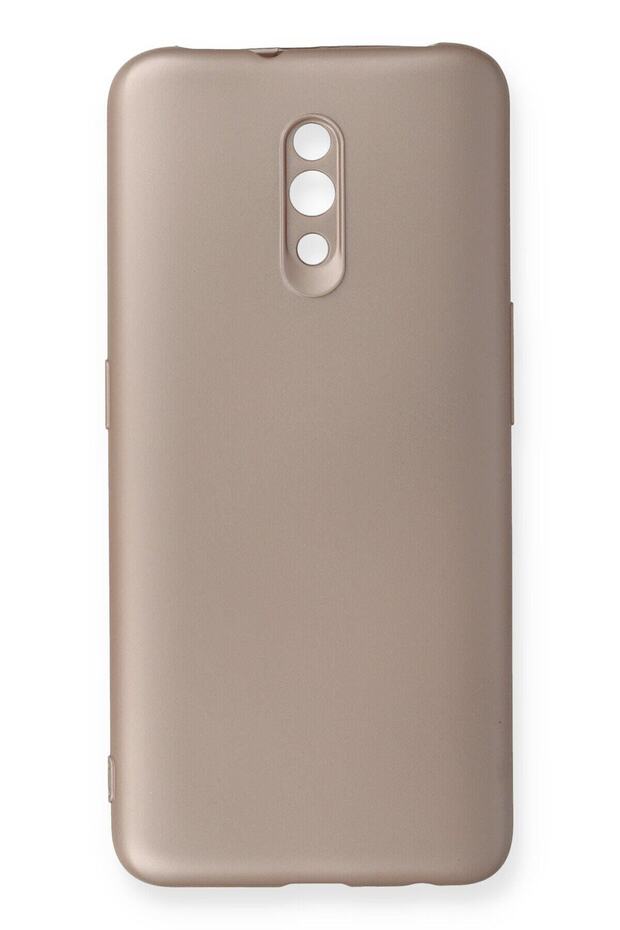 Compatible Case for Oppo Reno Yumuaşk Colorful Flexible Premium Rubber Silicone - Rose Gold