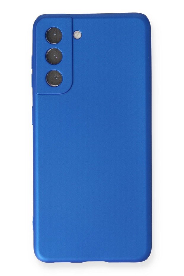 Compatible Case for Samsung Galaxy S21 Fe Soft Colorful Flexible Premium Rubber Silicone - Blue
