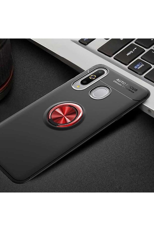 Compatible Case for Samsung Galaxy A20S Silicone Ravel Cover with Rotatable Ring Stand